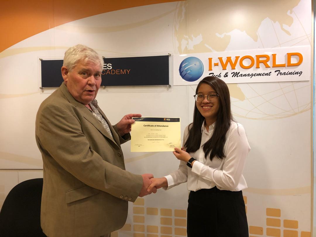 Ms.Cheyn Ying Lim, Graduated with Distinction