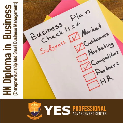 HN Diploma in Business (Entrepreneurship And Small Business Management)